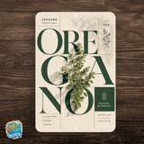 Oregano Botanical Aluminum Sign – Herb Kitchen & Garden Décor