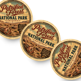 Petrified Forest National Park Ceramic Coaster – 4" Round