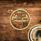 Petrified Forest National Park Ceramic Coaster – 4" Round