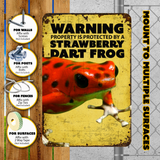 Warning Dart Frog Sign