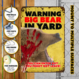 Warning Bear Sign