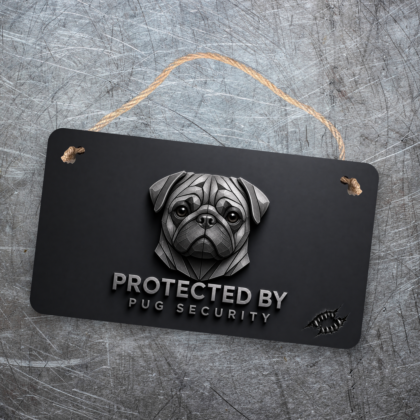 Pug Security Sign