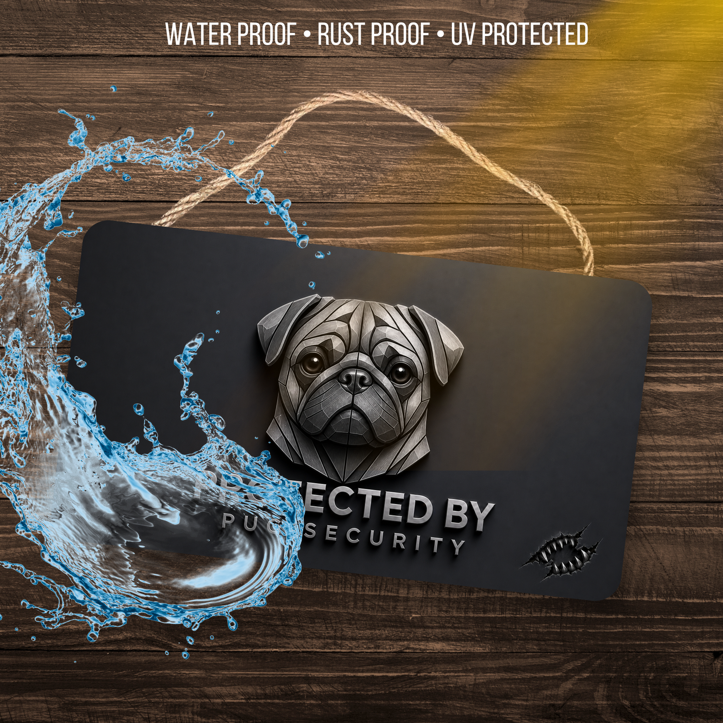 Pug Security Sign