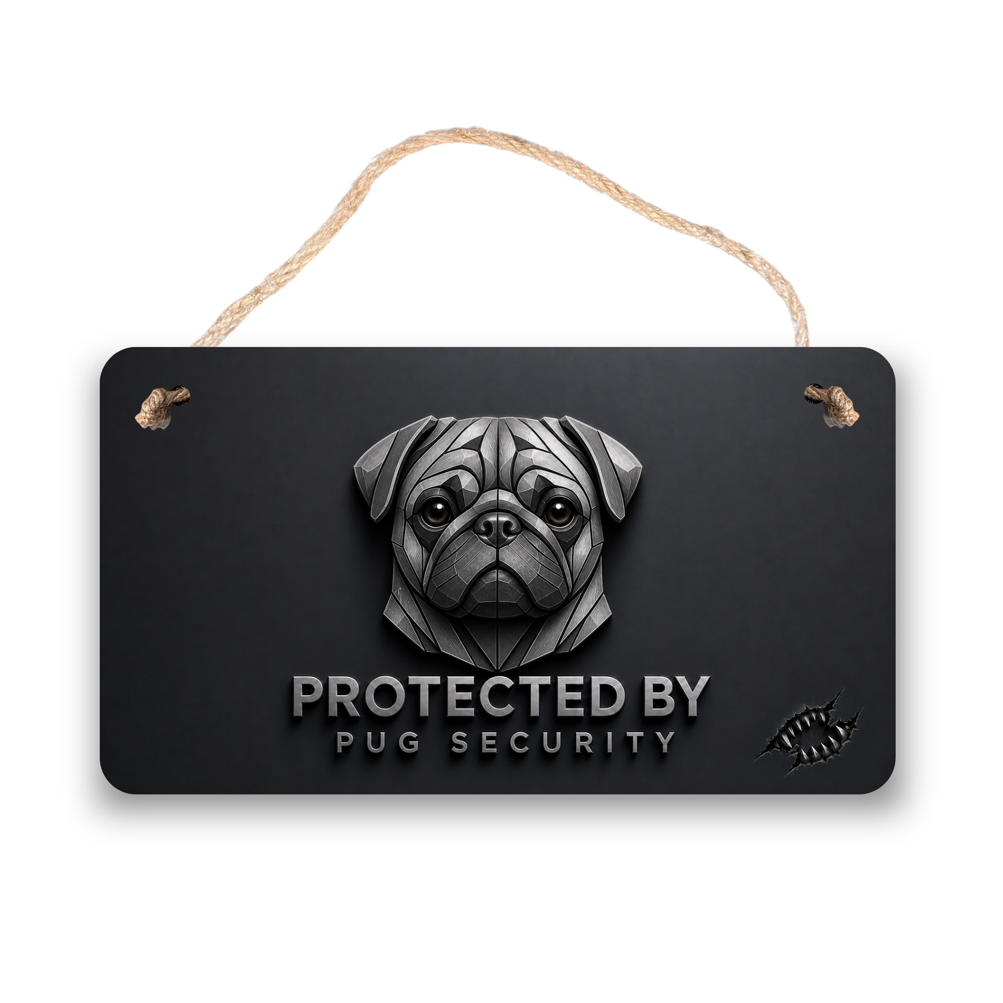Pug Security Sign