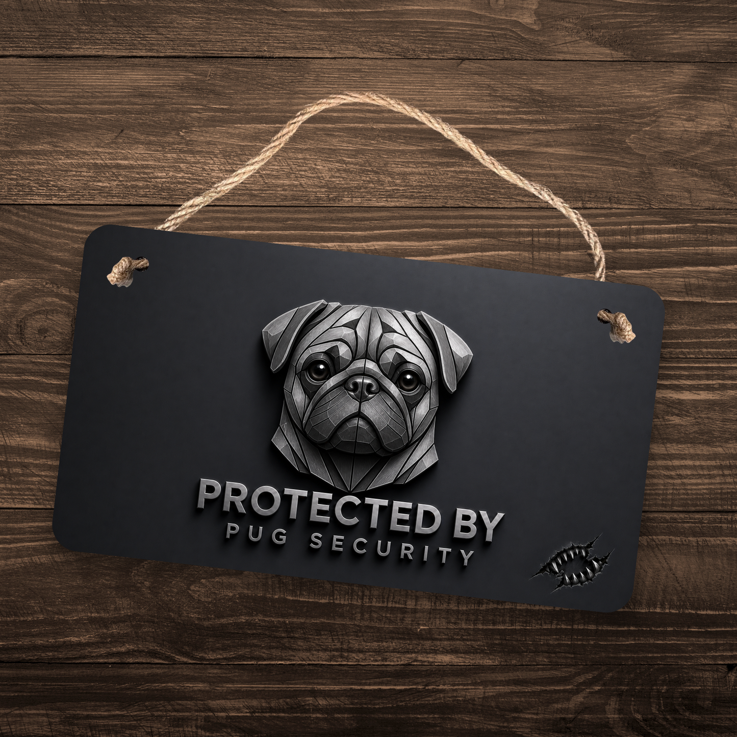 Pug Security Sign