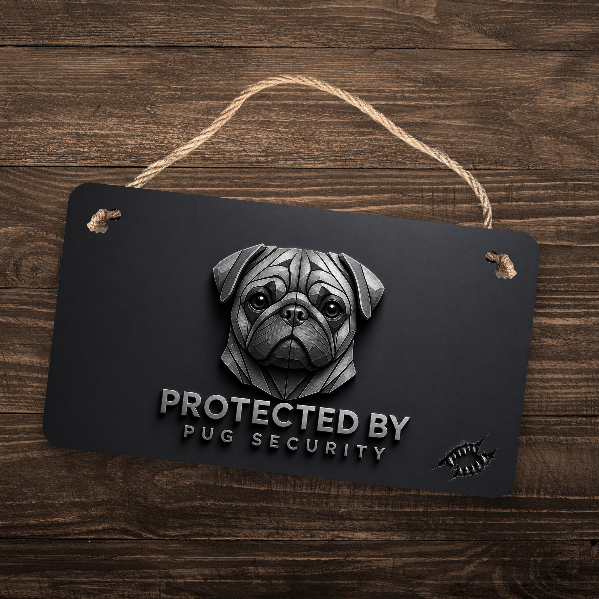 Pug Security Sign