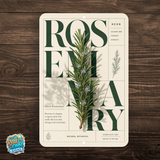 Rosemary Botanical Aluminum Sign – Herb Kitchen & Garden Décor