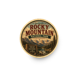 Rocky Mountain National Park Ceramic Coaster – 4" Round