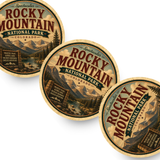 Rocky Mountain National Park Ceramic Coaster – 4" Round
