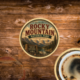 Rocky Mountain National Park Ceramic Coaster – 4" Round