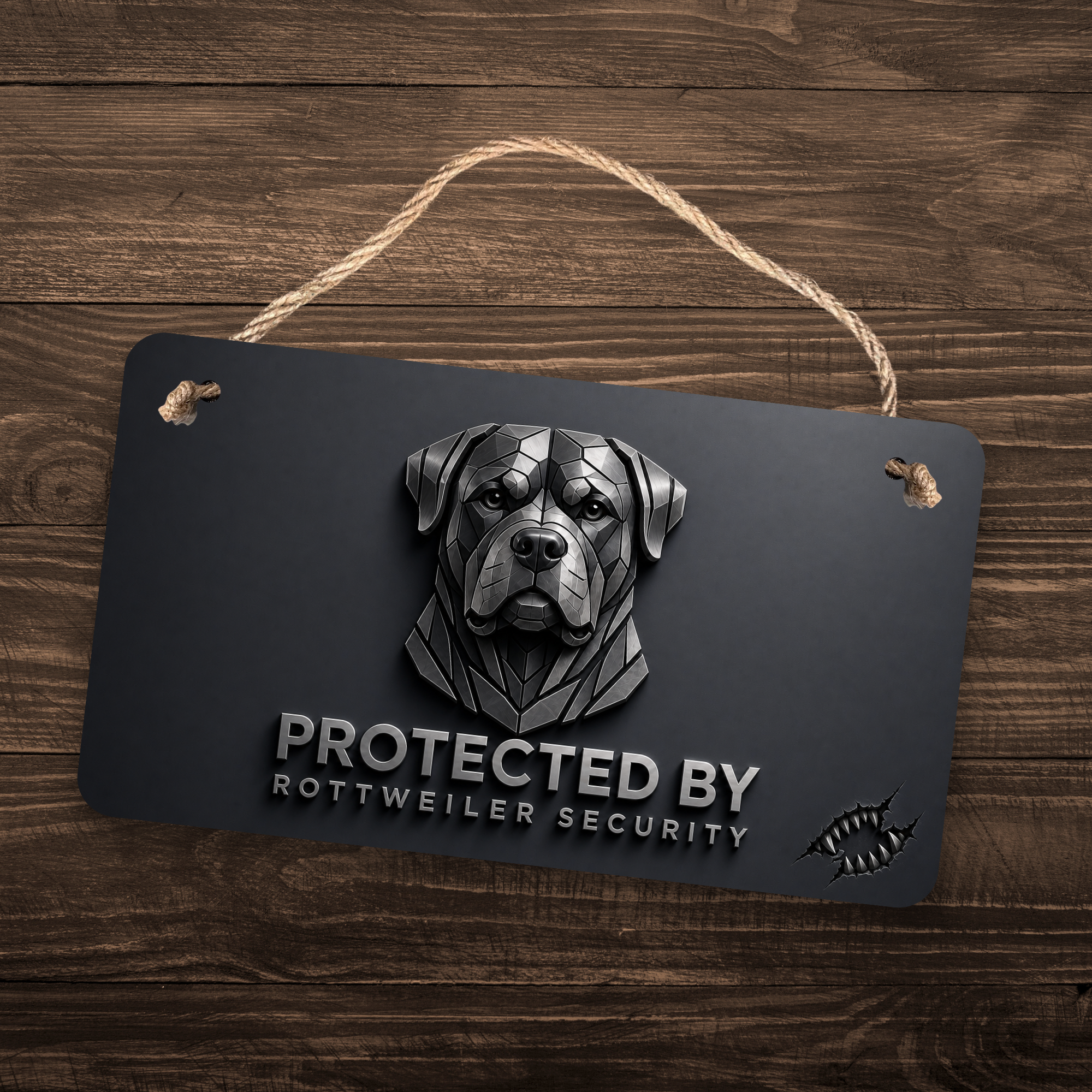 Rottweiler Security Sign