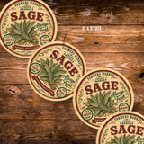 Vintage Sage Refrigerator Magnet