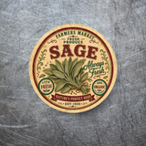 Vintage Sage Refrigerator Magnet