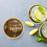 Sequoia National Park Ceramic Coaster – 4" Round