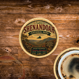 Shenandoah National Park Ceramic Coaster – 4" Round