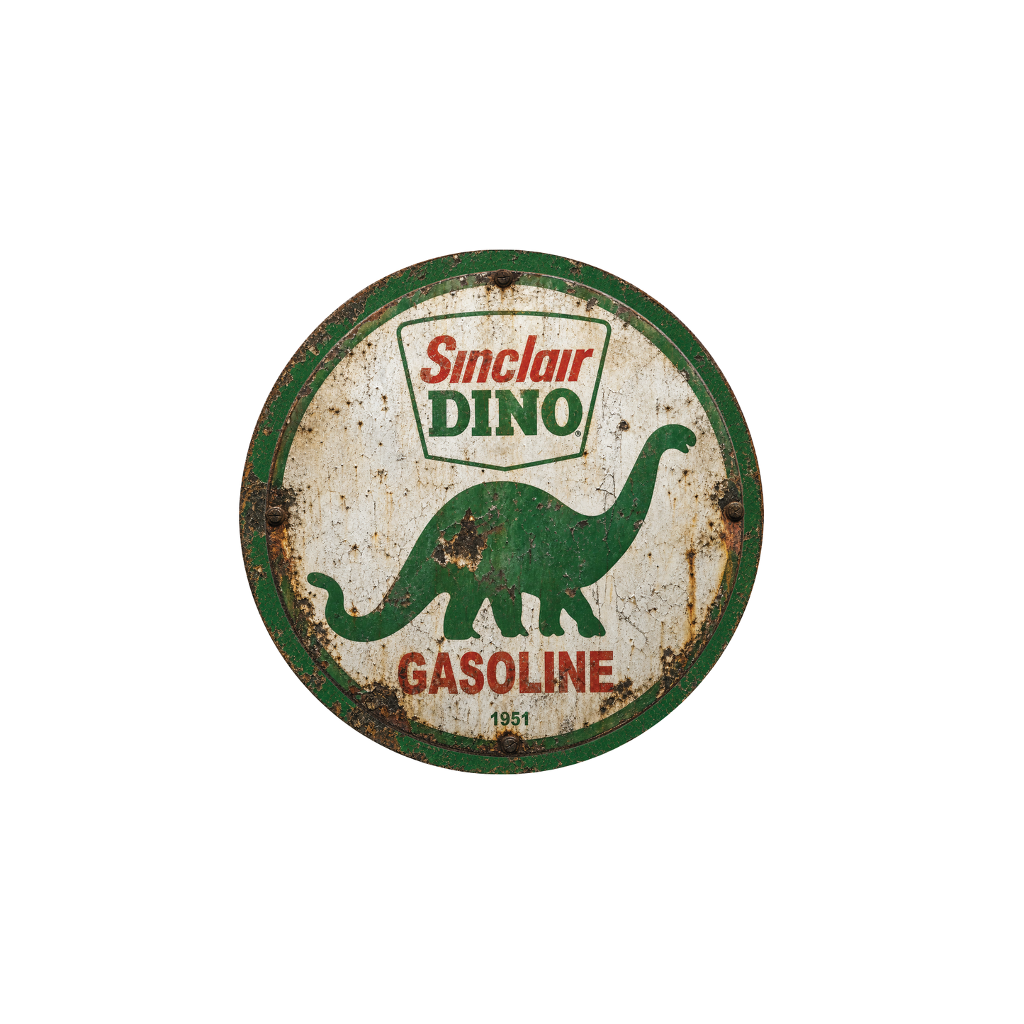 Sinclair Dino Gasoline 1951 Ceramic Coaster – 4-Inch Round