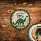 Sinclair Dino Gasoline 1951 Ceramic Coaster – 4-Inch Round