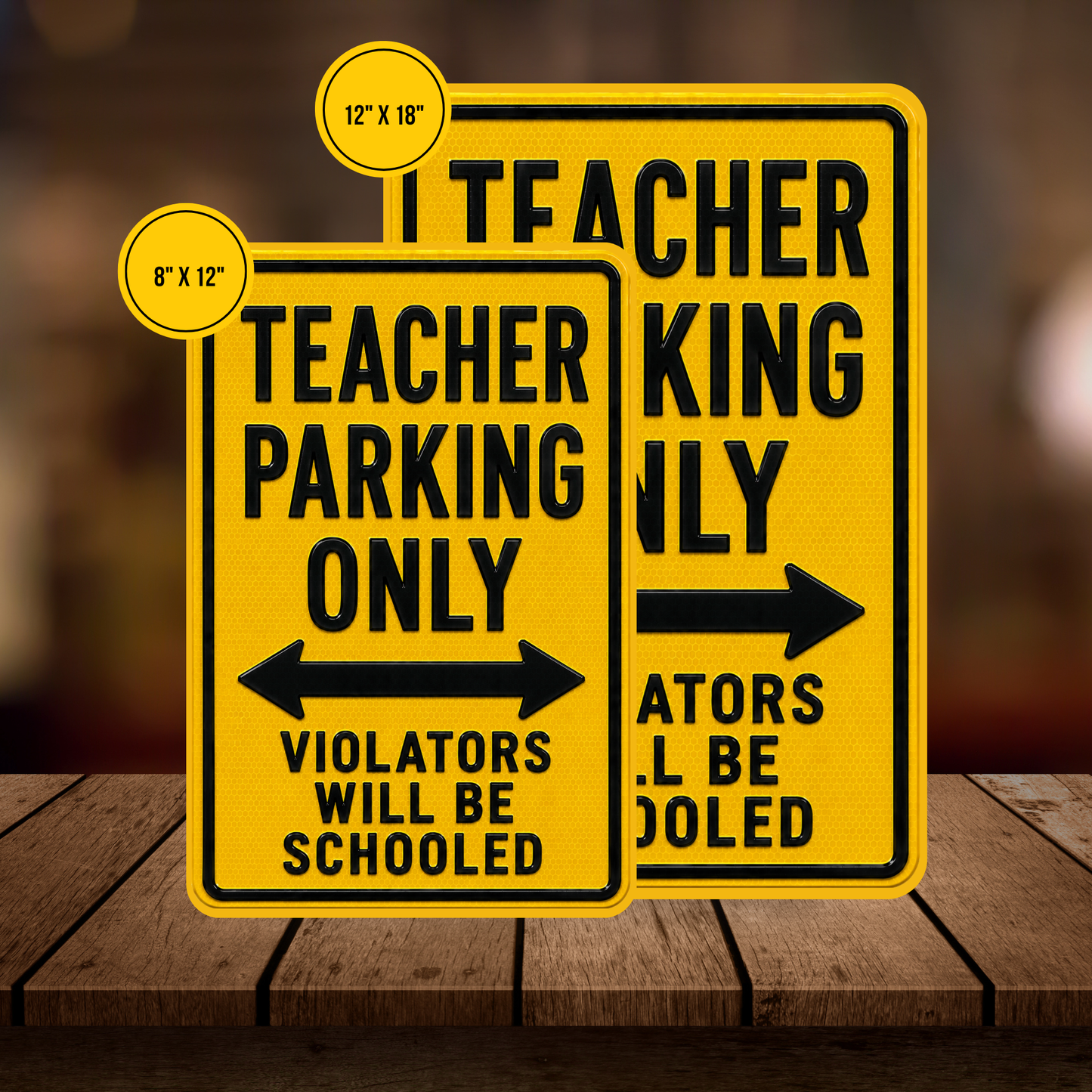 Teacher Parking Sign