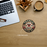 Vintage Texaco Gasoline & Motor Oil Ceramic Coaster – 4-Inch Round