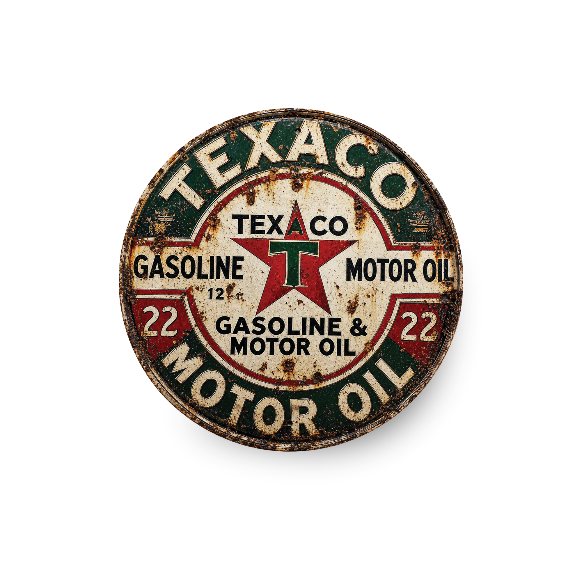 Vintage Texaco Gasoline & Motor Oil Magnet – 3-Inch Round