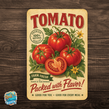 Vintage Tomato Farm Fresh Aluminum Sign