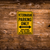 Veterinarian Parking Sign Magnet