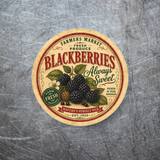 Vintage Blackberries Refrigerator Magnet