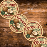 Vintage Coconut Refrigerator Magnet