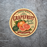 Vintage Grapefruit Refrigerator Magnet