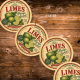 Vintage Limes Refrigerator Magnet