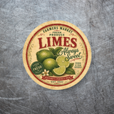 Vintage Limes Refrigerator Magnet