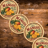 Vintage Mangos Refrigerator Magnet