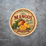 Vintage Mangos Refrigerator Magnet