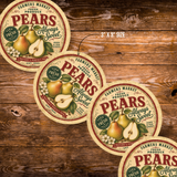 Vintage Pears Refrigerator Magnet