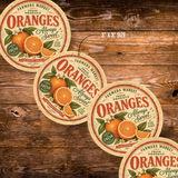 Vintage Oranges Refrigerator Magnet