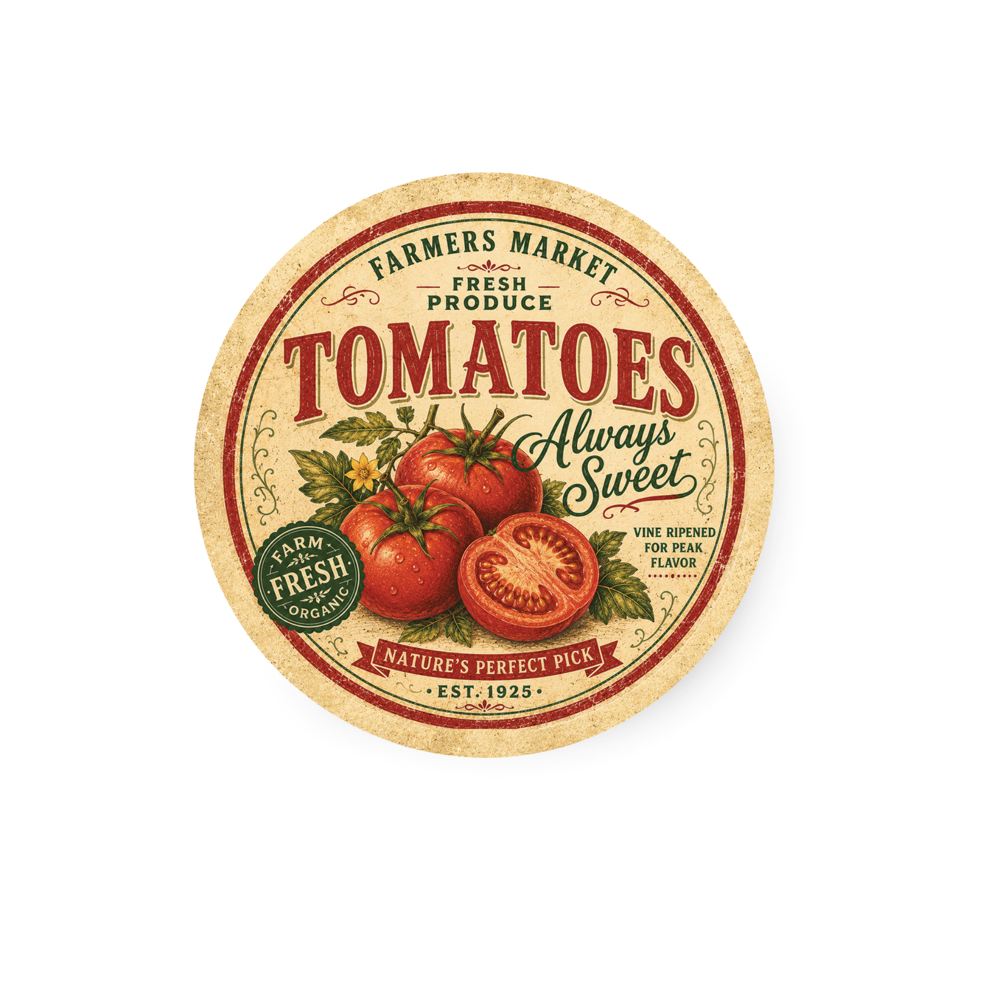 Vintage Tomato Refrigerator Magnet