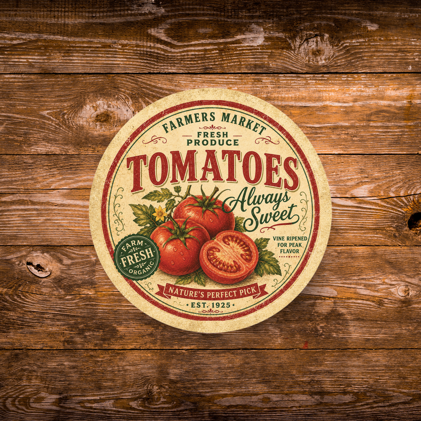 Vintage Tomato Refrigerator Magnet