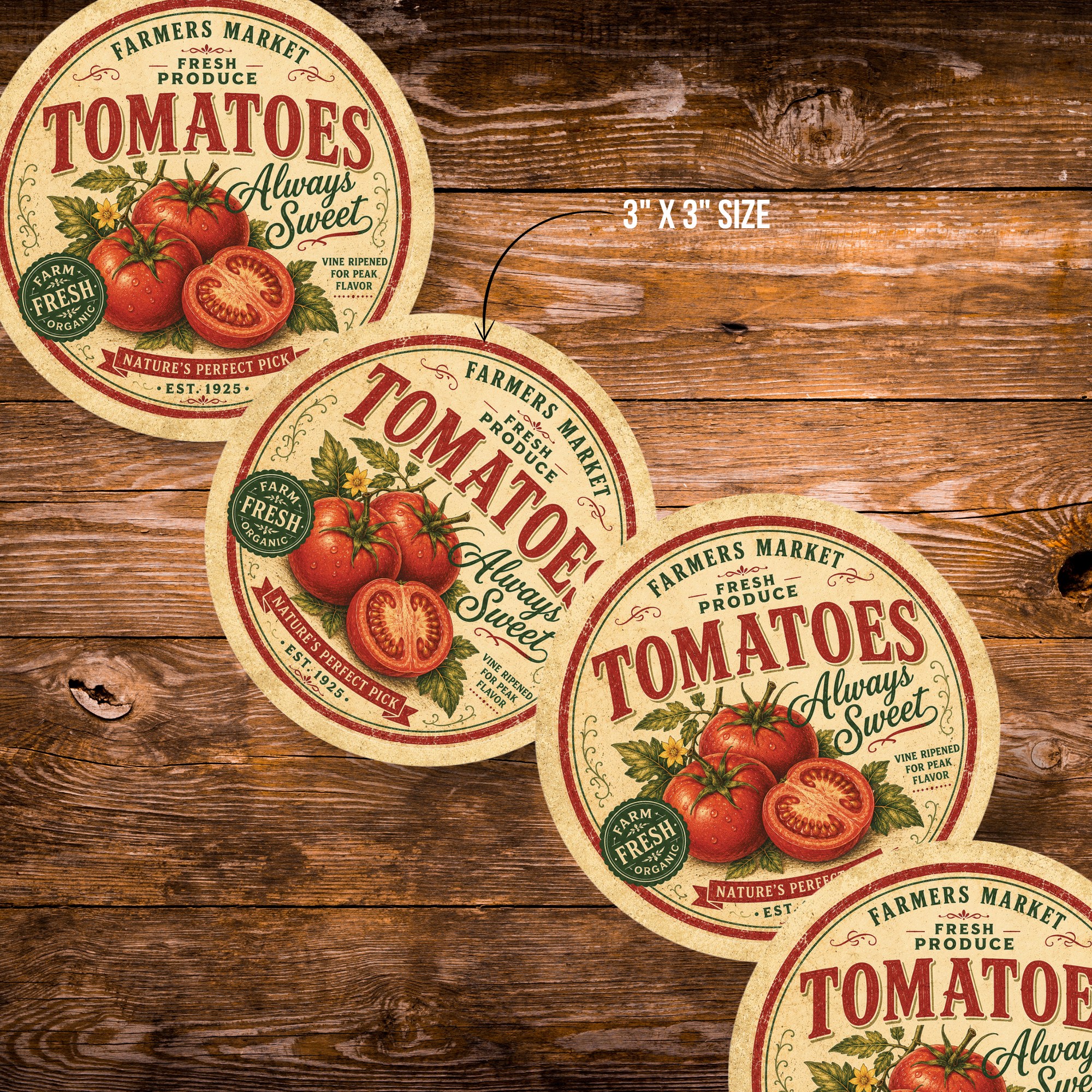 Vintage Tomato Refrigerator Magnet
