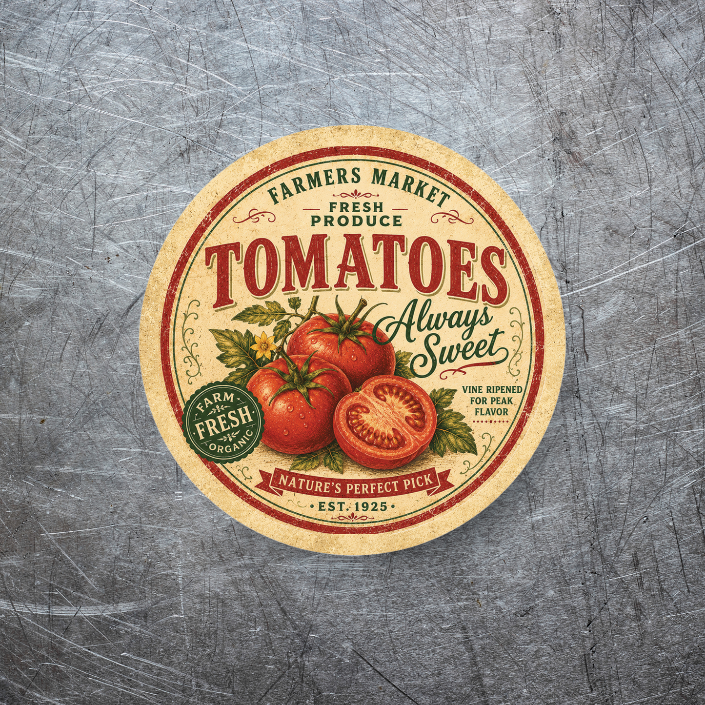 Vintage Tomato Refrigerator Magnet