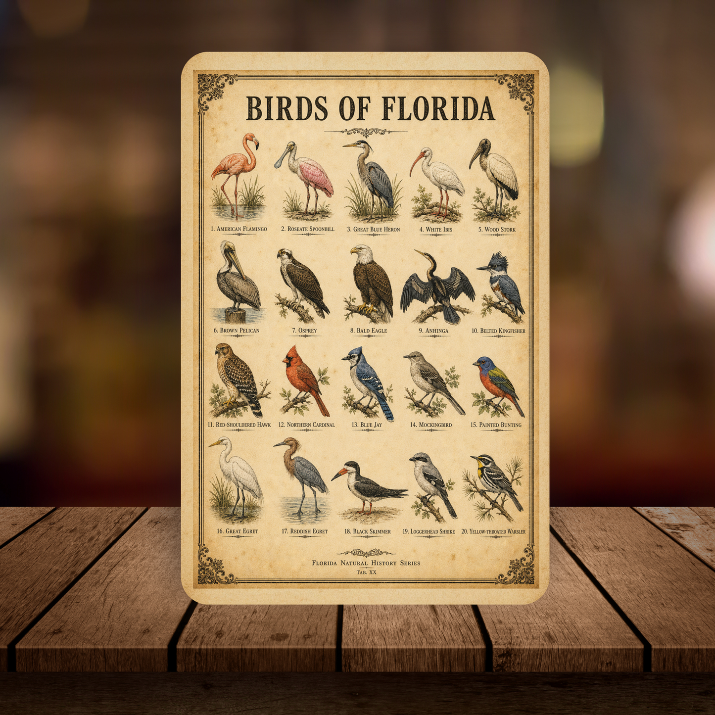 Birds of Florida Sign