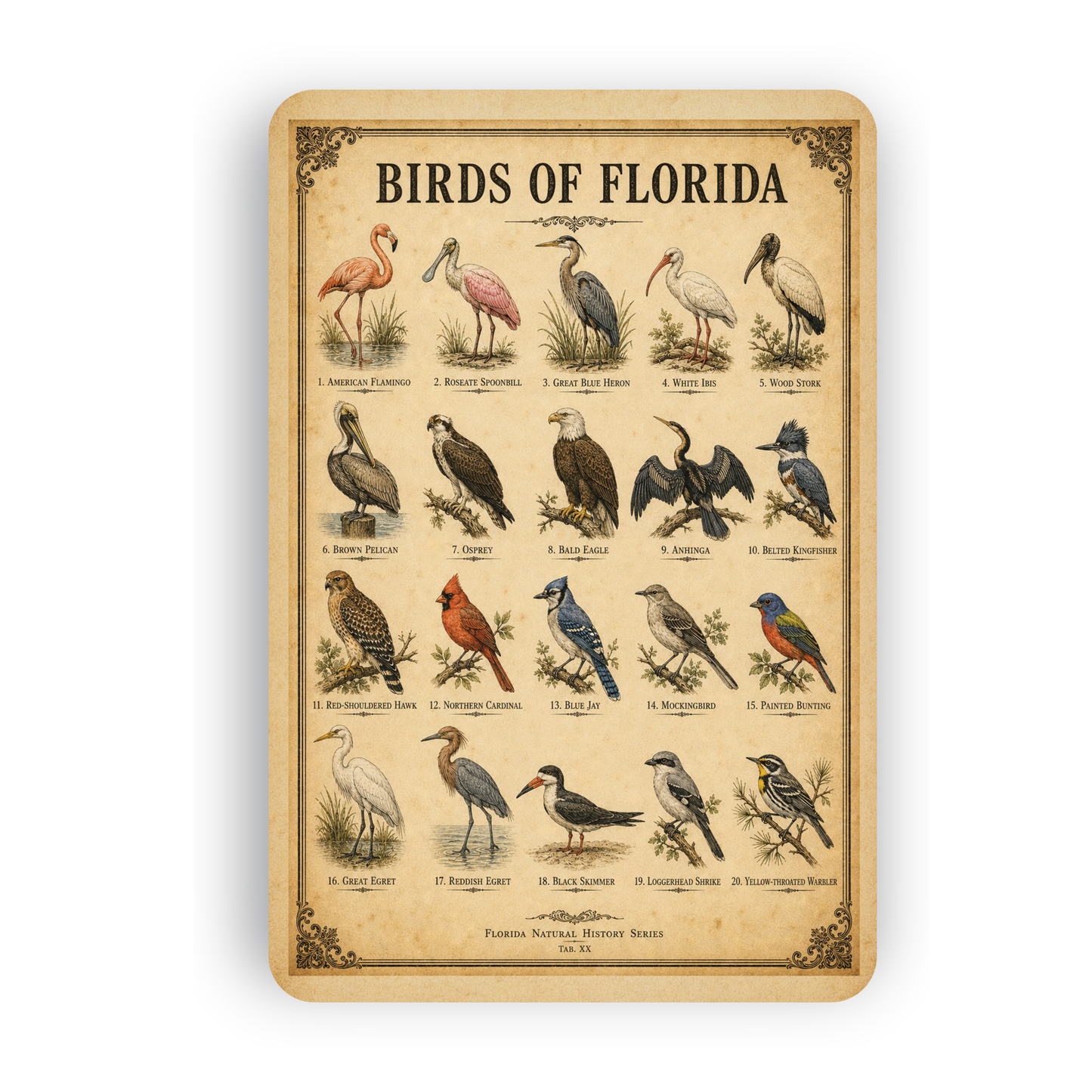 Birds of Florida Sign