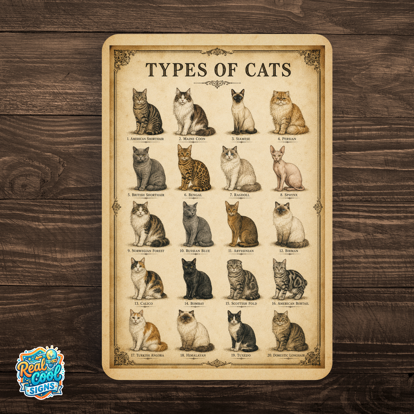 Types of Cats Signs