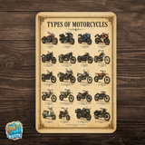 Types of Motorcycles Sign