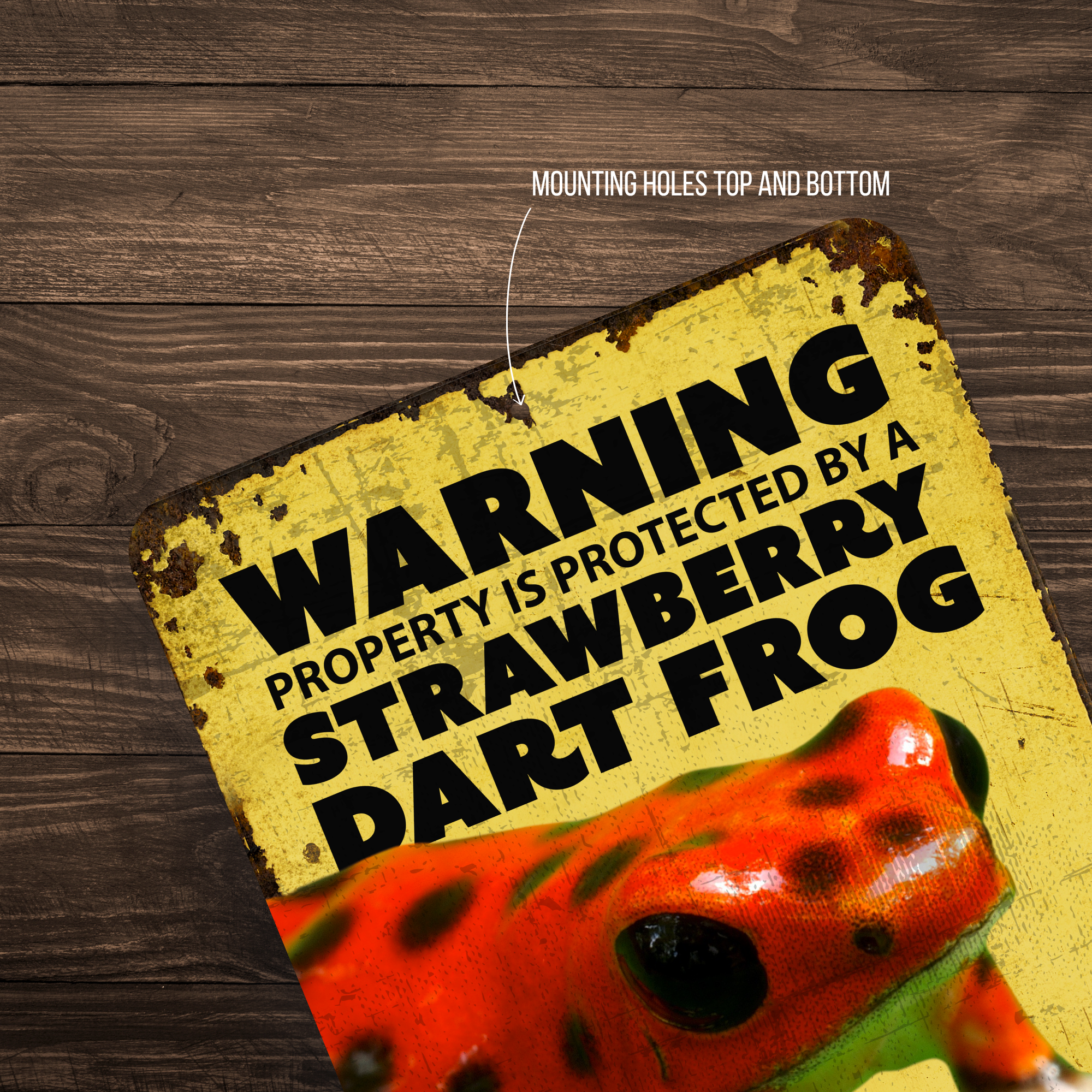 Warning Dart Frog Sign