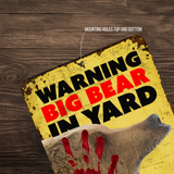 Warning Bear Sign