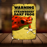 Warning Dart Frog Sign