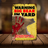 Warning Bear Sign