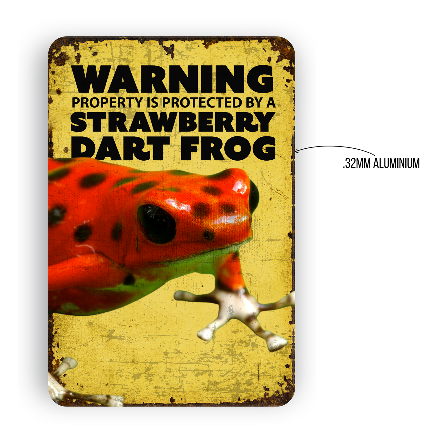 Warning Dart Frog Sign