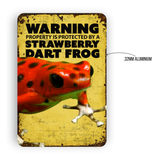 Warning Dart Frog Sign