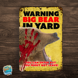 Warning Bear Sign